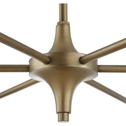 Biddeford 6 Light Beaded Pendant by Uttermost in gold, white. Made from wood bead, iron in a modern style.