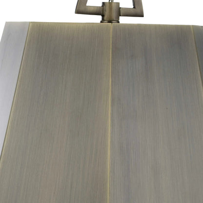 Granada 1 Light Hexagon Pendant by Uttermost in brass. Made from iron in a modern style.