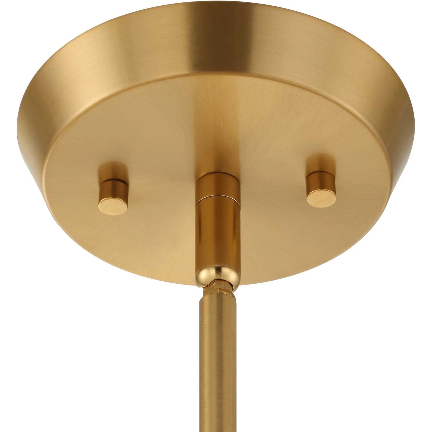 010 SI-2453097 | Closeup | Harness 1 Light Shade Pendant by Uttermost in brass, white. Made from iron, fabric in a transitional style.