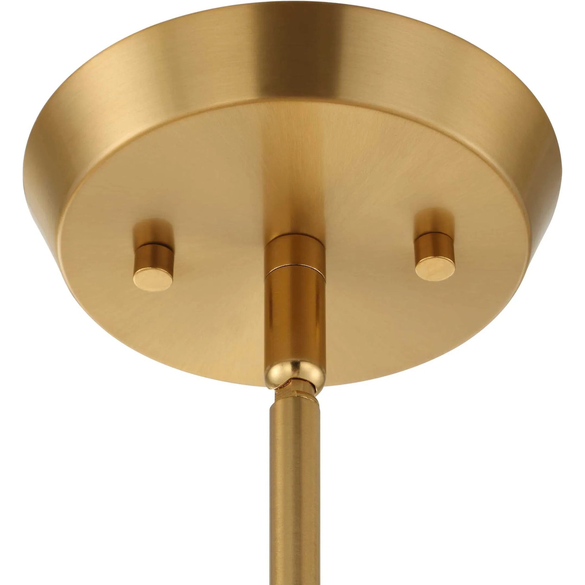 Harness 1 Light Shade Pendant by Uttermost in brass, white. Made from iron, fabric in a transitional style.