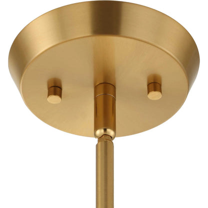 Harness 1 Light Shade Pendant by Uttermost in brass, white. Made from iron, fabric in a transitional style.