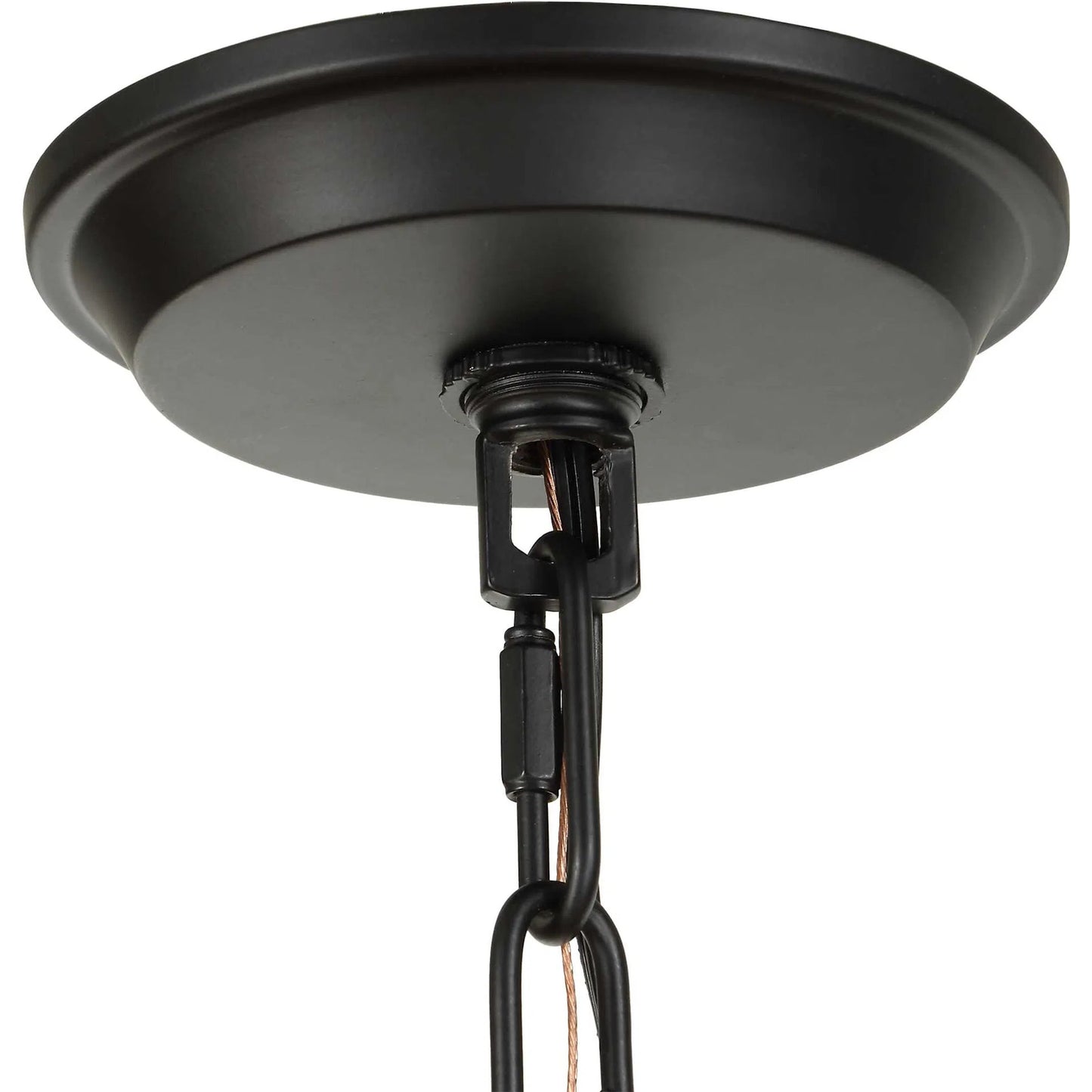 007 SI-2630601 | Unknown | Evanston 4 Light Indoor/Outdoor Pendant by Uttermost in black and black. Made from opal glass in a unique style.