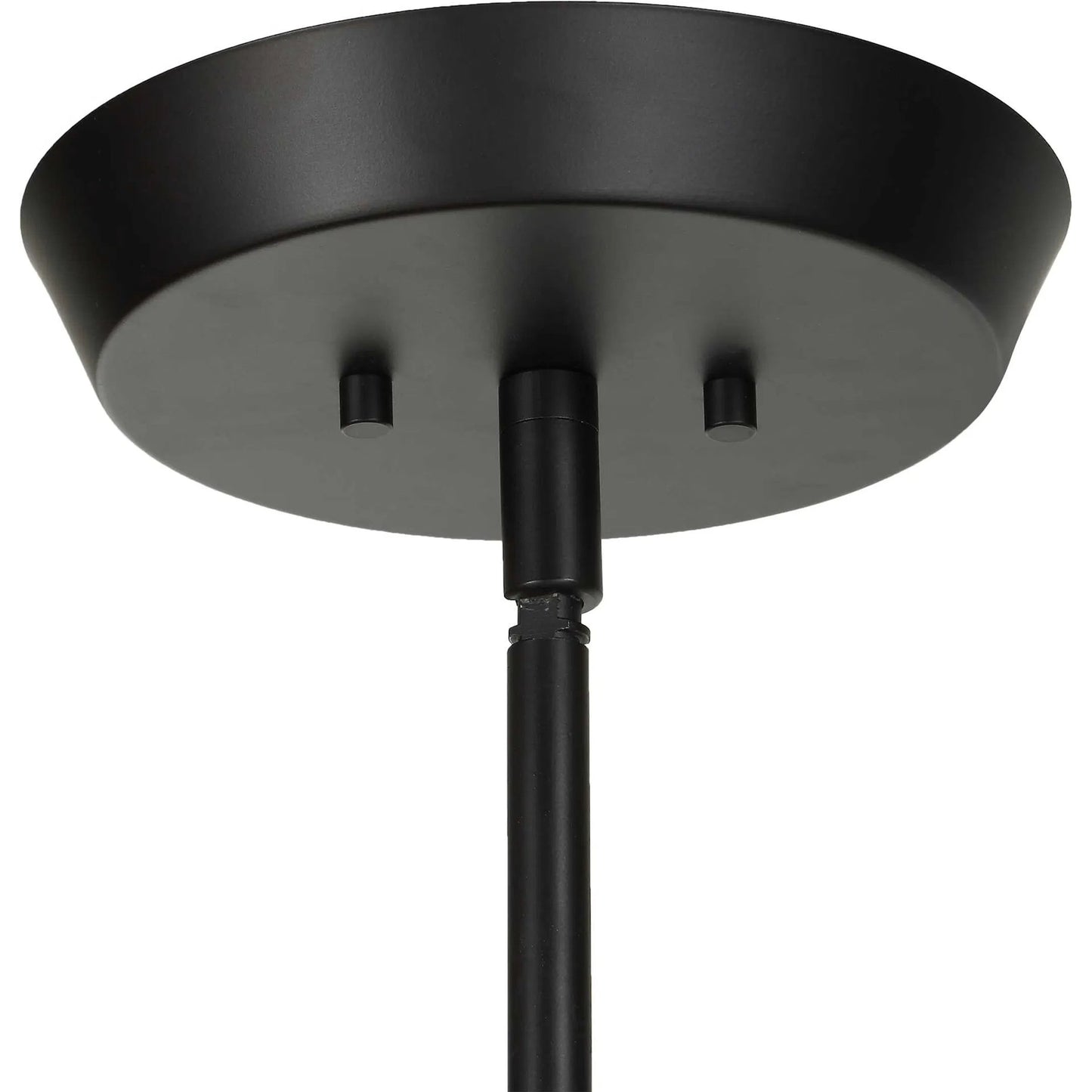 009 SI-2630596 | Unknown | Hoi an 4 Light Geometric Chandelier by Uttermost in black and black. Made from iron, ivory tyvek shade in a unique style.