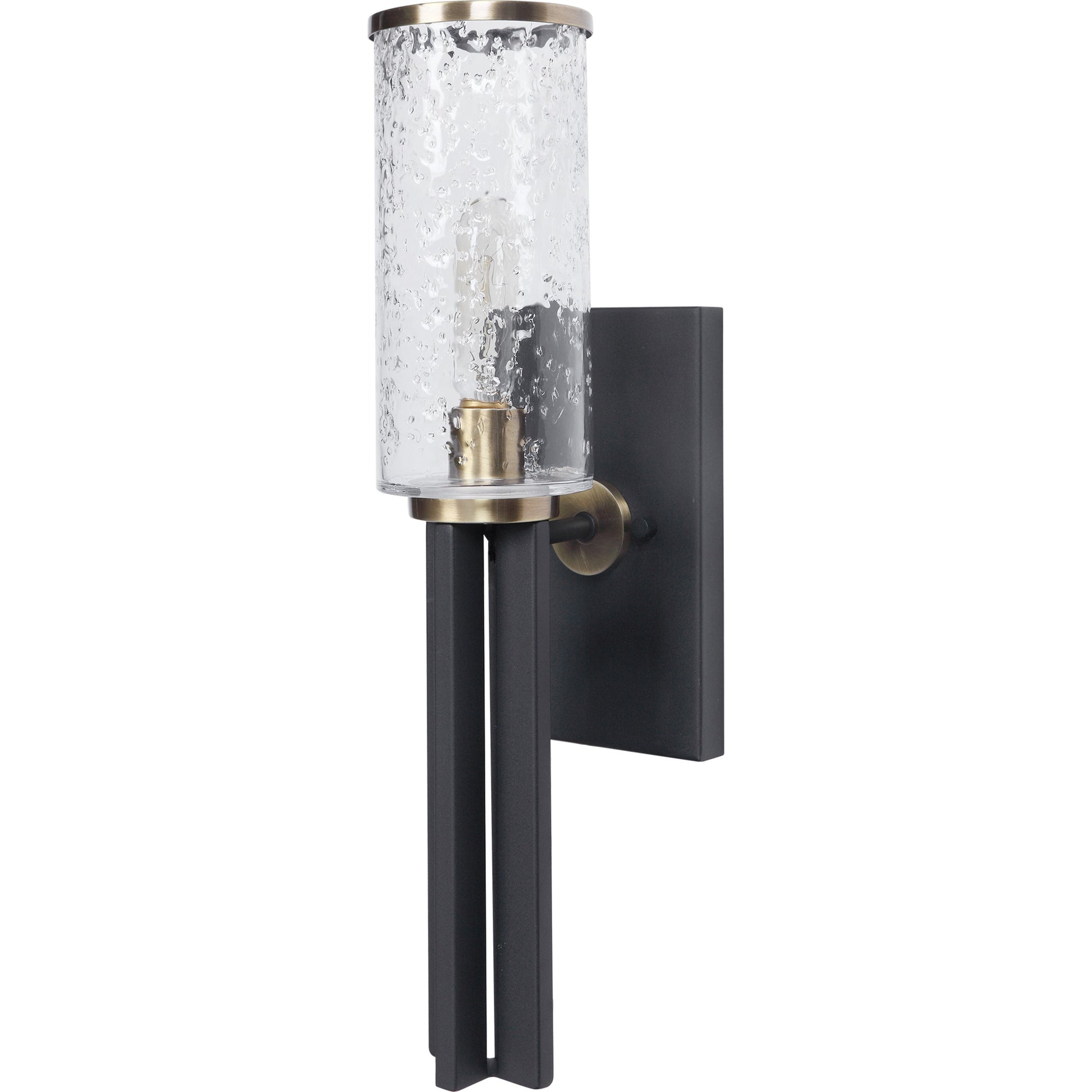 Jarsdel Industrial Sconce by Uttermost. Made from steel, glass in a modern style.