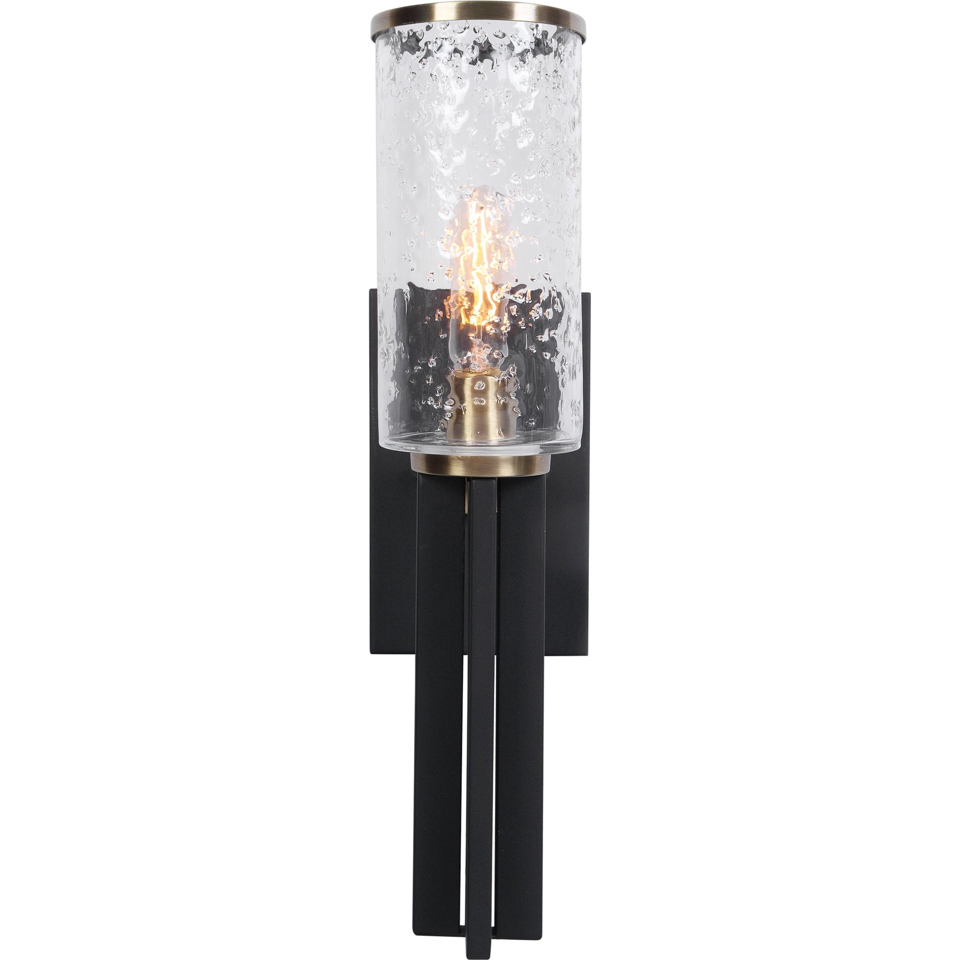 Jarsdel Industrial Sconce by Uttermost. Made from steel, glass in a modern style.