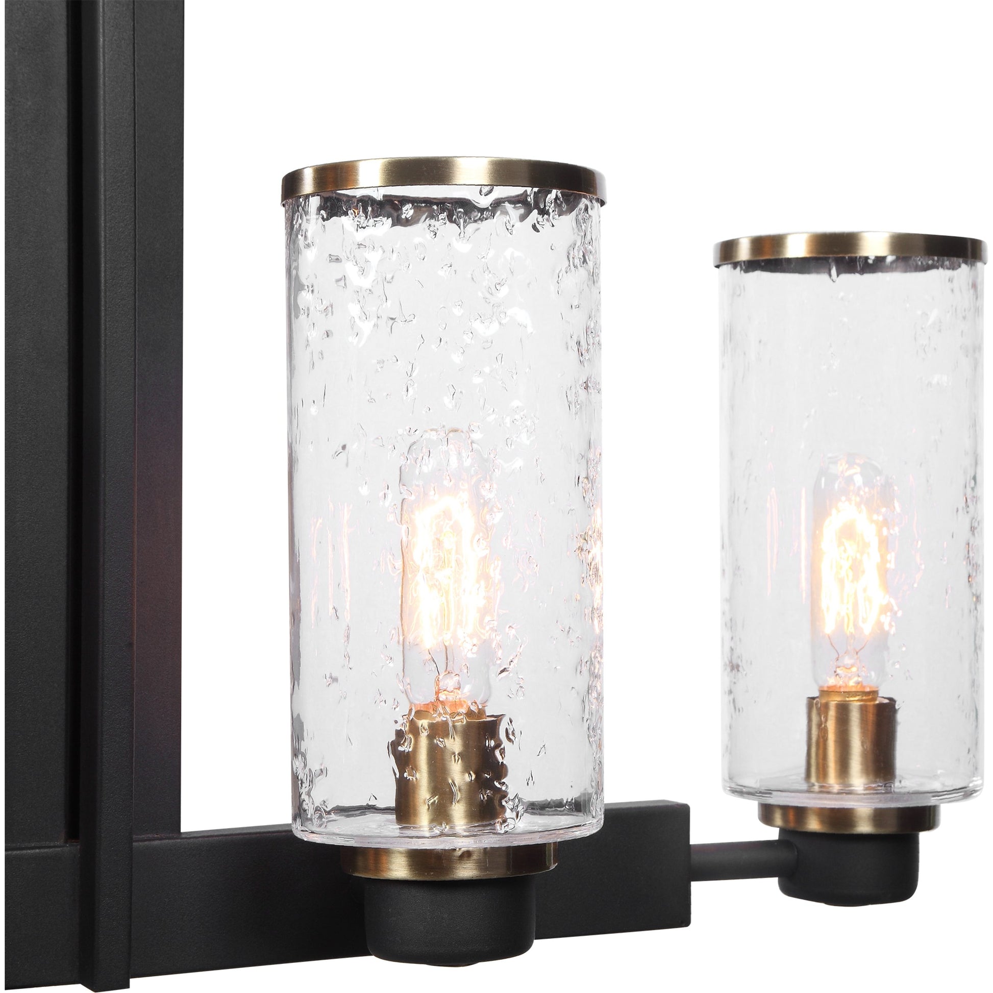 Jarsdel Industrial Island Light by Uttermost. Made from steel, glass in a transitional style.