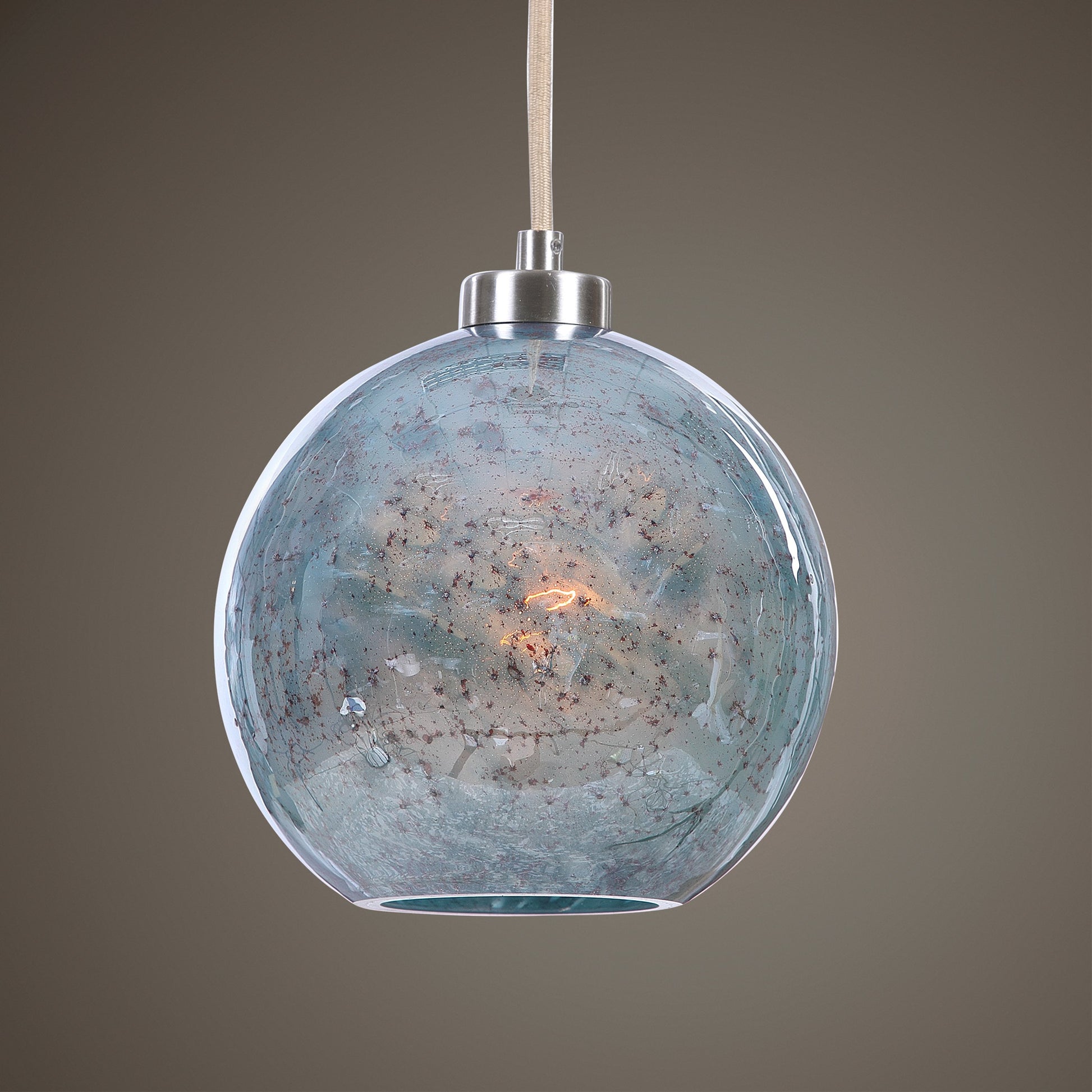 GEM Mini Pendant by Uttermost. Made from steel, glass in a modern style.