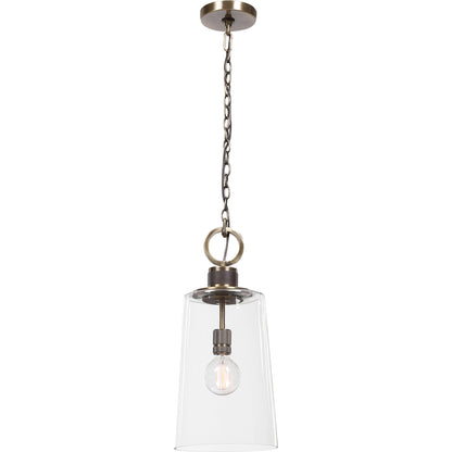 Rosston Mini Pendant by Uttermost. Made from steel, glass in a modern style.