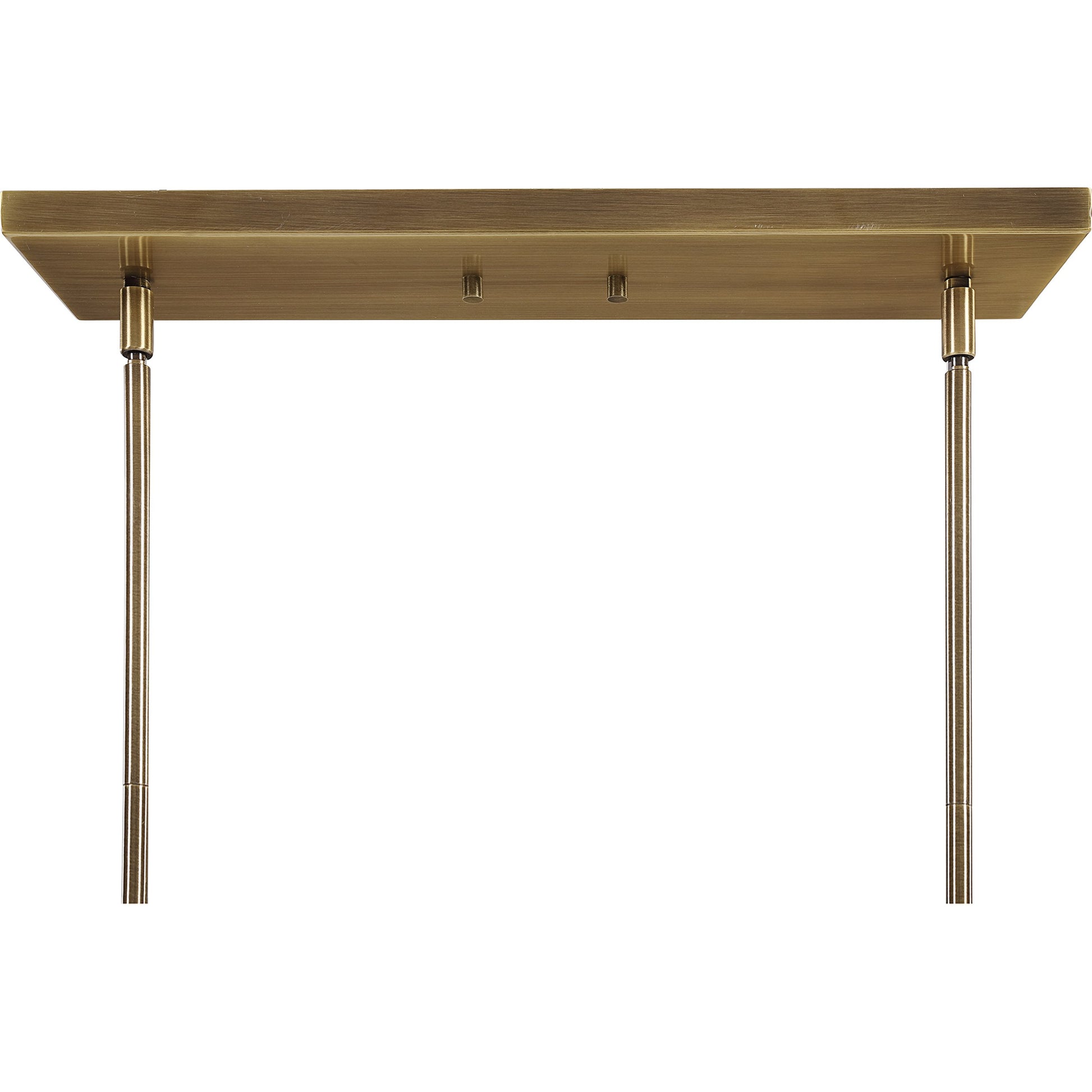 Brookdale Linear Chandelier by Uttermost in aged brass. Made from glass, steel in a transitional style.
