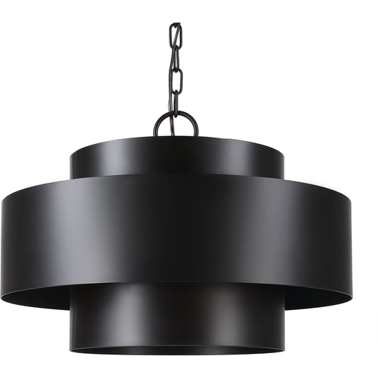 Youngstown 4 Light Pendant by Uttermost in dark bronze. Made from steel in a modern style.