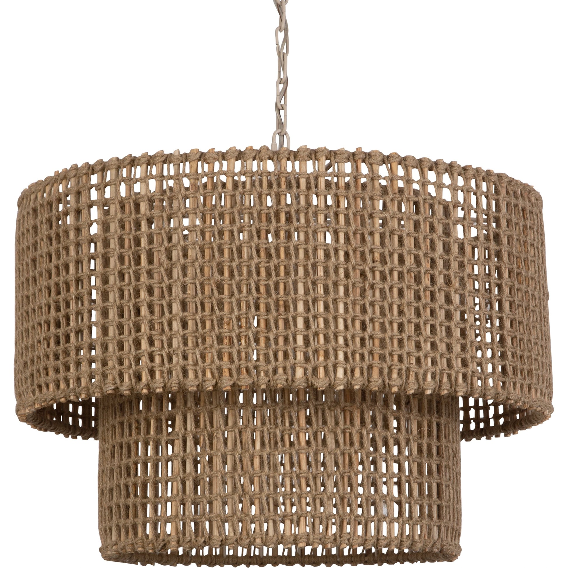 Biswas Woven Jute 1 Light Pendant by Uttermost in brass. Made from iron, jute in a coastal style.