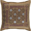 Camel, Burgundy, Dark Green, White / Down Feather / 20" x 20"