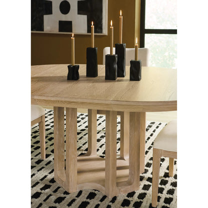 Banyon Bay Round Dining Table with One 18-inch Leaf by Hooker Furniture in light wood. Made from unique in a transitional style.