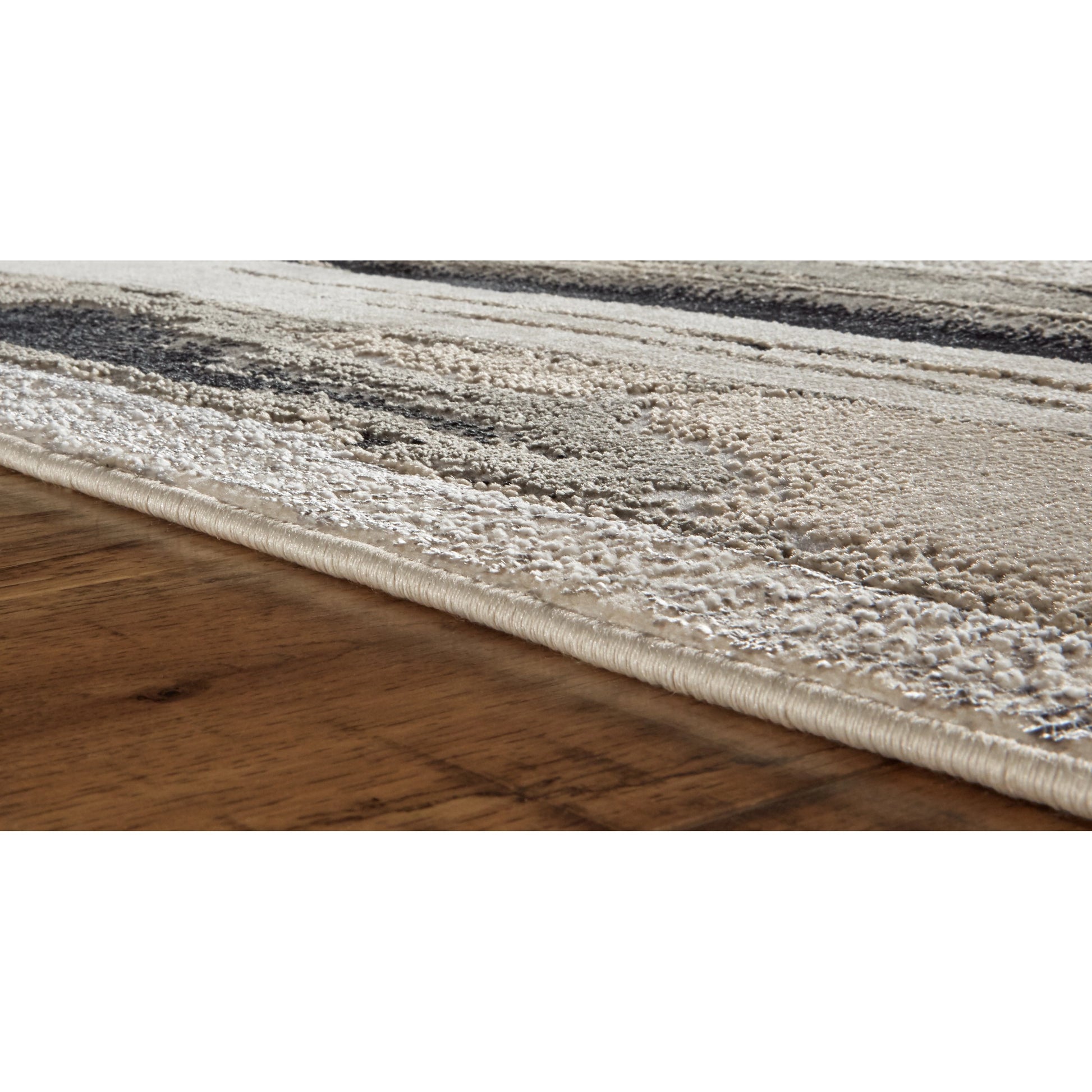 Micah Rug - 3049F by Feizy in silver, gray, black. Made from polyester, polypropylene in a unique style.