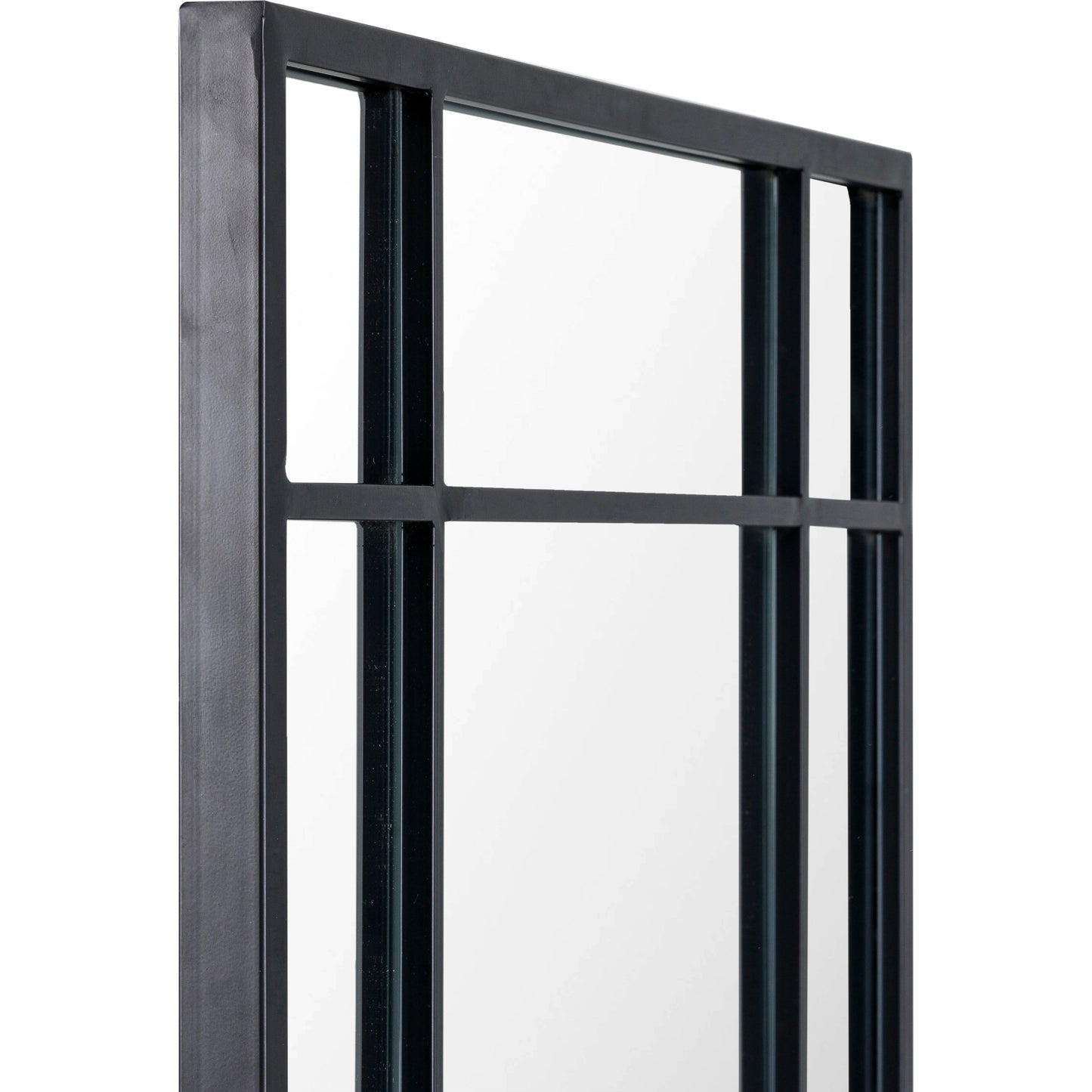 002 SI-1971434 | Closeup | Lanka Mirror - 33015 by Livabliss in frame: black and mattepaned. Made from frame: metal, substrate: manufactured wood in a modern style.