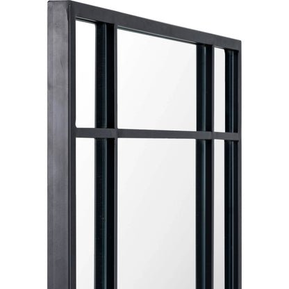 Lanka Mirror - 33015 by Livabliss in frame: black and mattepaned. Made from frame: metal, substrate: manufactured wood in a modern style.