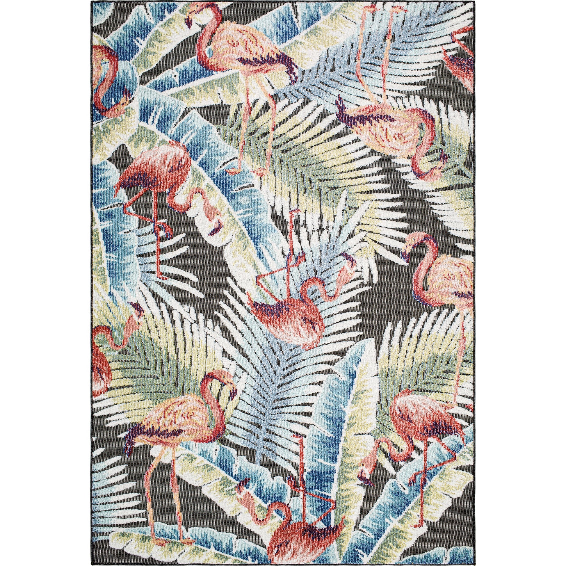 Lakeside Rug - 500193 by Livabliss in light slate, cream, olive, blue, rust, dark brown. Made from face: 100% polypropylene, warp: 100% polypropylene in a unique style.