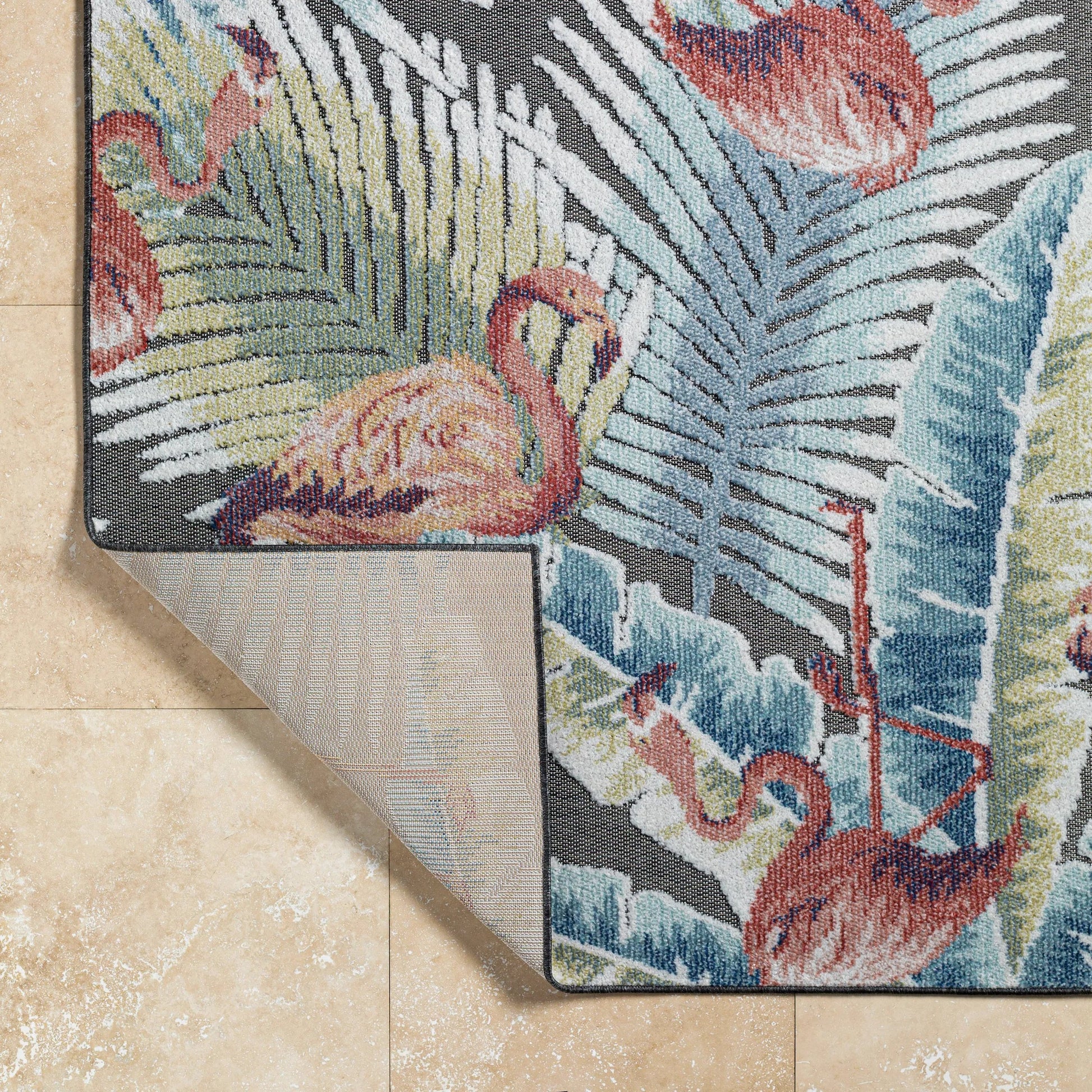 Lakeside Rug - 500193 by Livabliss in light slate, cream, olive, blue, rust, dark brown. Made from face: 100% polypropylene, warp: 100% polypropylene in a unique style.
