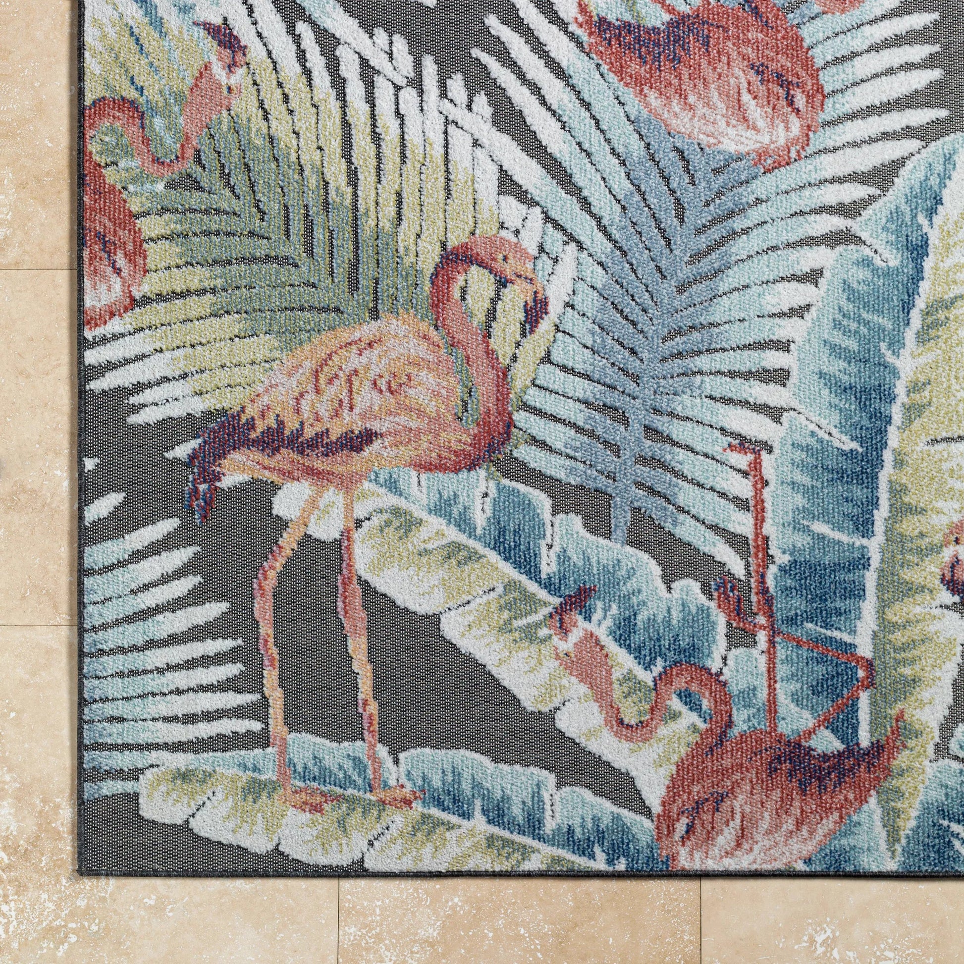 Lakeside Rug - 500193 by Livabliss in light slate, cream, olive, blue, rust, dark brown. Made from face: 100% polypropylene, warp: 100% polypropylene in a unique style.