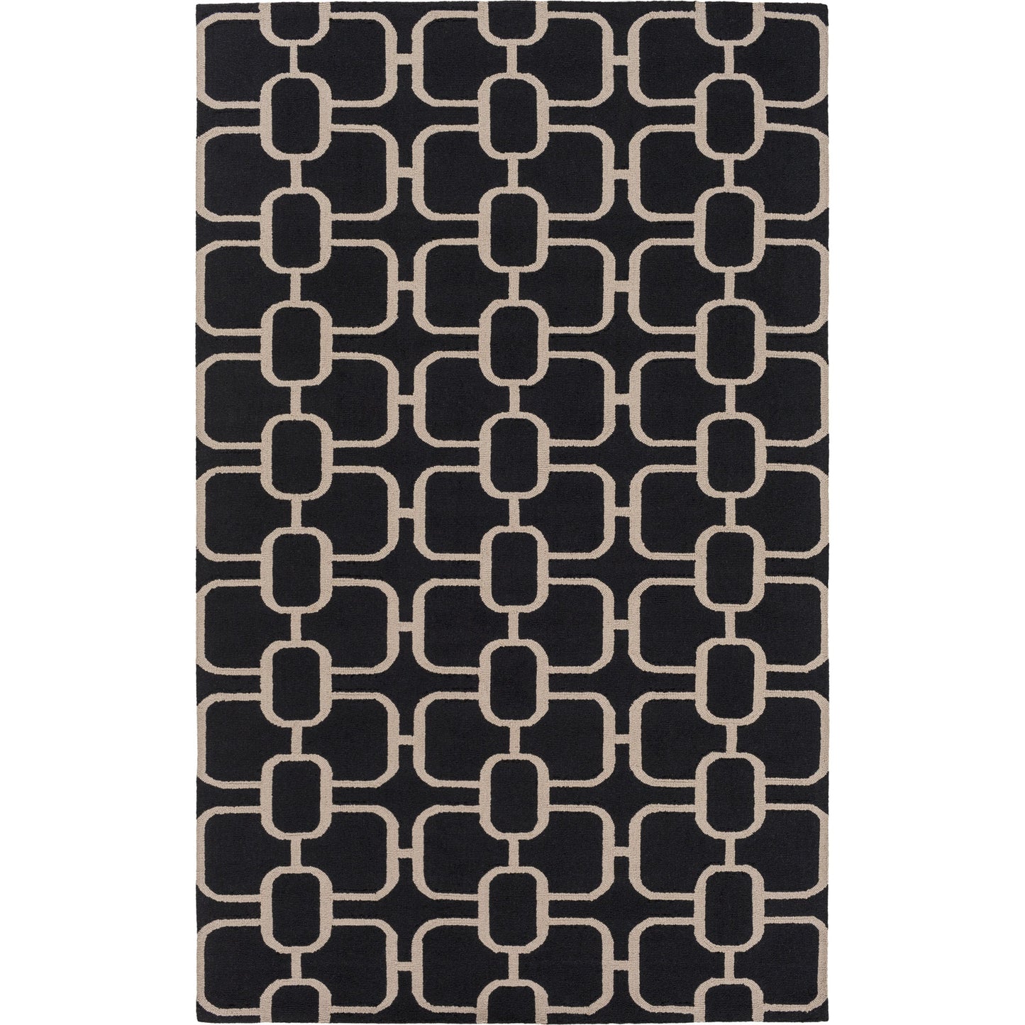 001 76073-30192,76073-30194 | Primary Silo | Lockhart LKH-9002 Rug by Surya in black, beige. Made from 100% wool in a unique style.