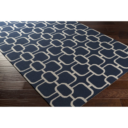 Lockhart LKH-9002 Rug by Surya in black, beige. Made from 100% wool in a unique style.