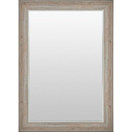 Nikolai Mirror- 525271 by Livabliss in frame: beige and wood finish. Made from polystyrene in a modern style.