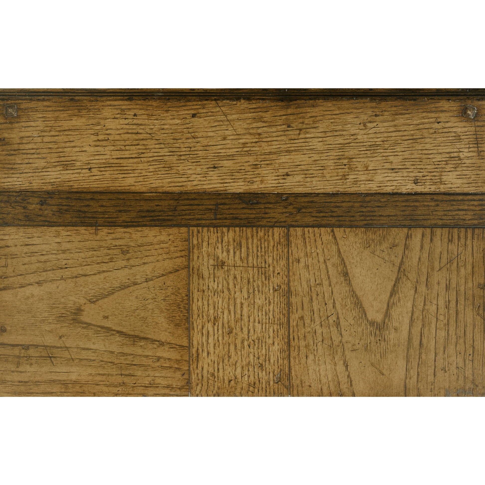 Casual Accents End Table by Jonathan Charles in brown and light brown chestnut. Made from iron in a rustic style.