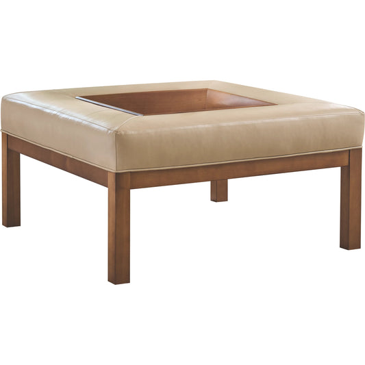 001 SI-2371354 | Primary Silo | Crandon Park Leather Ottoman by Lexington in leather. Made from unique in a unique style.