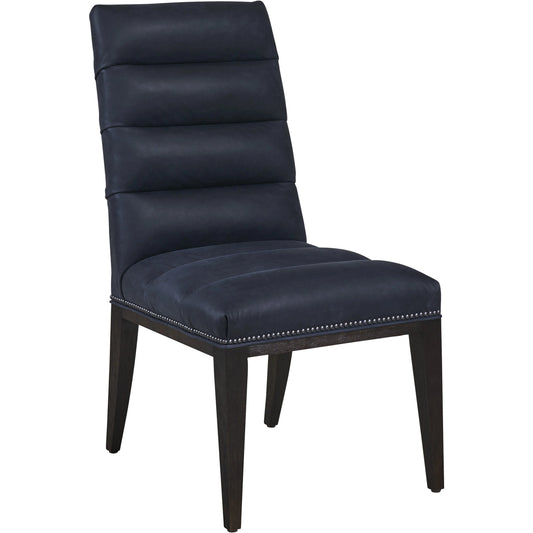 001 SI-2013258 | Additional Silo | Raines Leather Side Chair by Lexington in durbin. Made from leather in a transitional style.