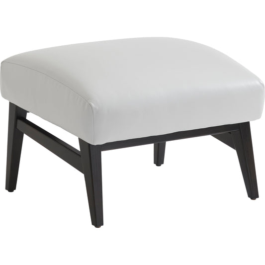 Covina Leather Ottoman by Tommy Bahama Home in charcoal. Made from unique in a transitional style.
