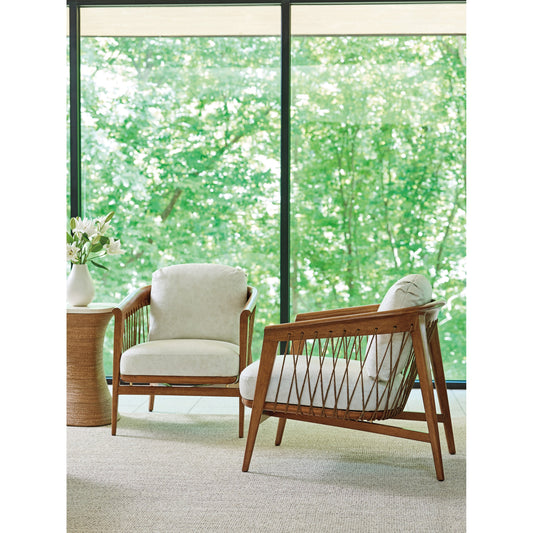 Davita Leather Chair by Tommy Bahama Home in el paseo. Made from unique in a transitional style.