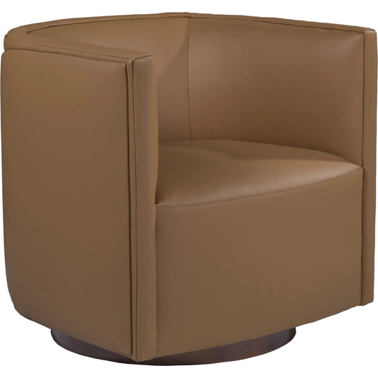 Ingrid Leather Swivel Chair by Lexington in leather. Made from unique in a unique style.