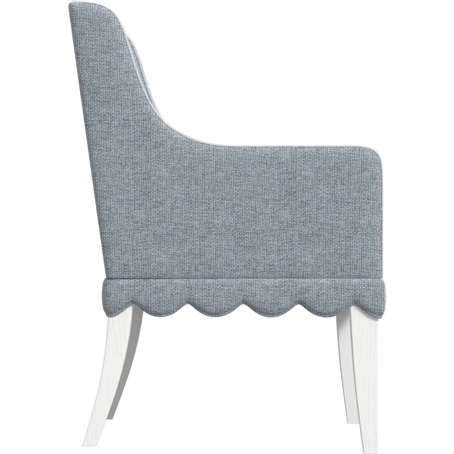 003 SI-2514196 | Additional Silo | Haven Upholstered Hostess Chair (Set of 2) by A.R.T. Furniture in sea blue and warm white. Made from parawood solids, oak veneer in a transitional style.