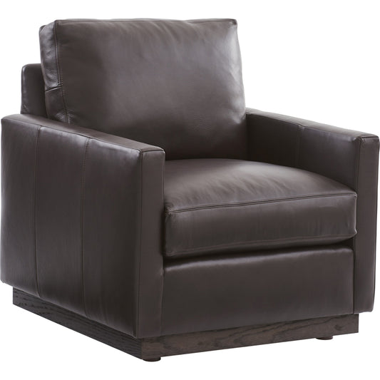 Meadow View Chair by Lexington in arrowleaf. Made from leather in a transitional style.