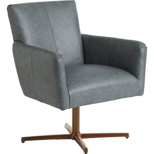 Brooks Leather Swivel Chair by Lexington. Made from unique in a modern style.