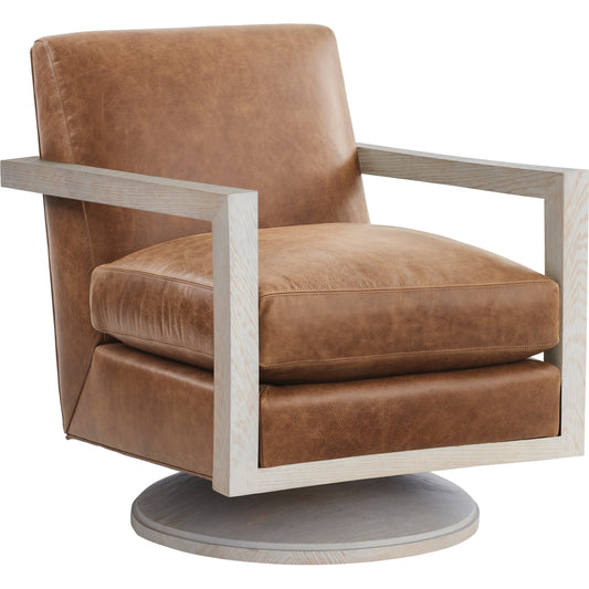 Willa Leather Swivel Chair by Lexington. Made from unique in a modern style.