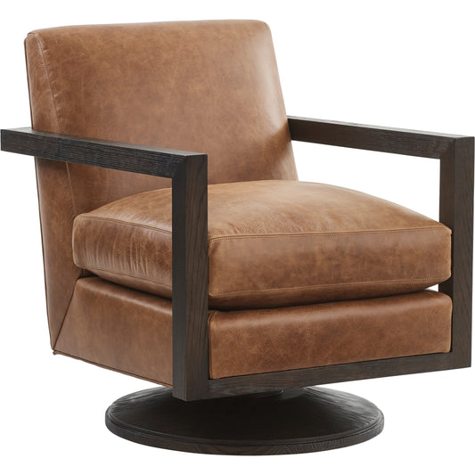 Willa Leather Swivel Chair by Lexington. Made from unique in a modern style.