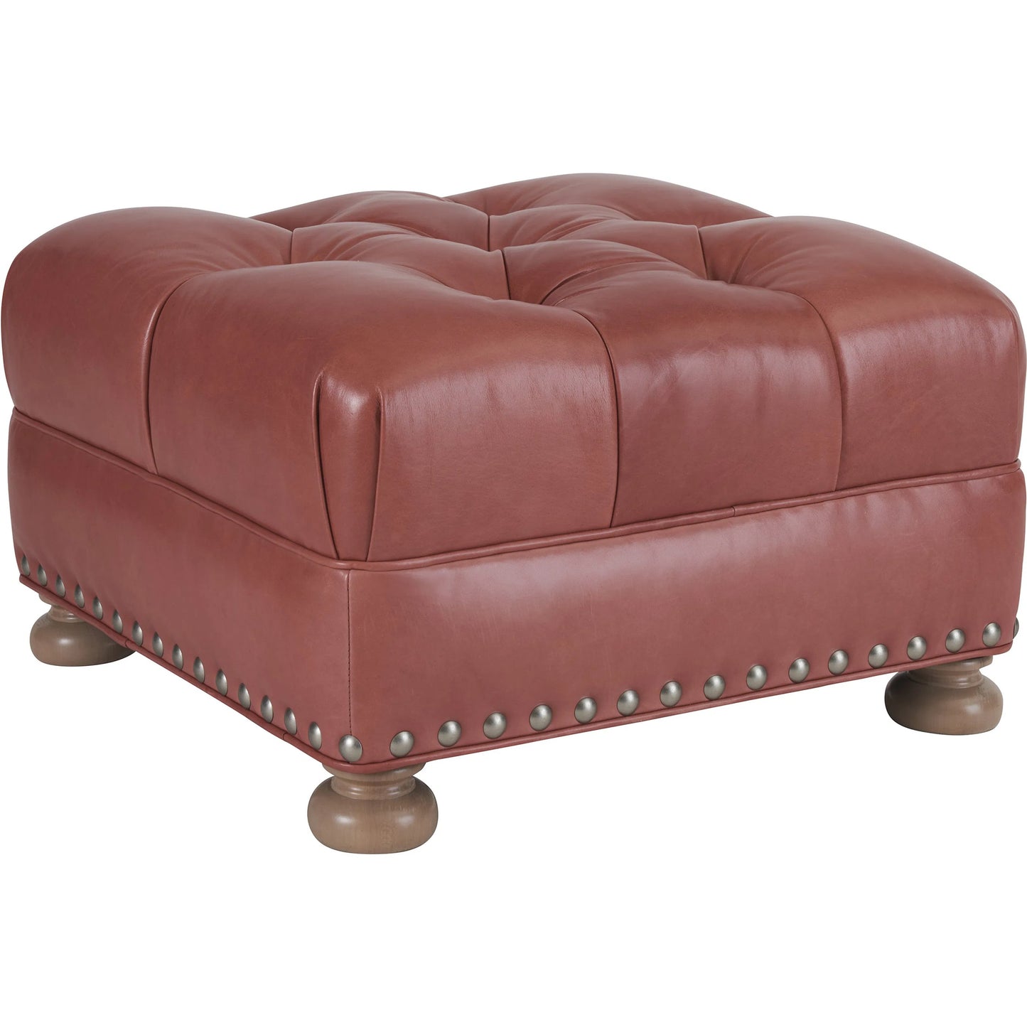 001 SI-2242676 | Primary Silo | Winslow Leather Ottoman by Barclay Butera in leather. Made from unique in a traditional style.