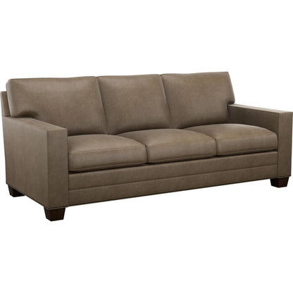 Brayden Leather Standard Sofa by Lexington in brown and brown. Made from oak, leather in a unique style.