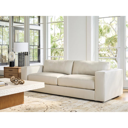 Granville Leather Sofa by Tommy Bahama Home in leather. Made from unique in a unique style.