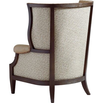 Merced Leather Chair by Lexington in arrowleaf. Made from unique in a transitional style.