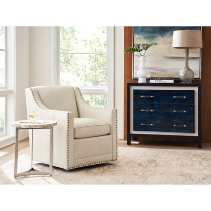 Barrier Leather Swivel Chair by Lexington. Made from unique in a transitional style.