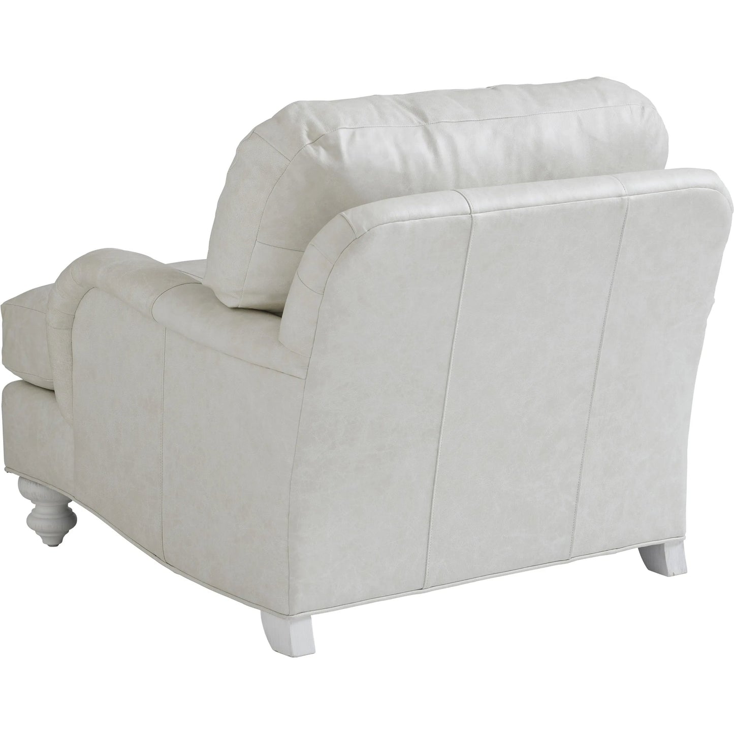 002 SI-2540643 | Additional Silo | Gilmore Leather Chair by Tommy Bahama Home in white, ivory and white. Made from mahogany, fabric in a unique style.
