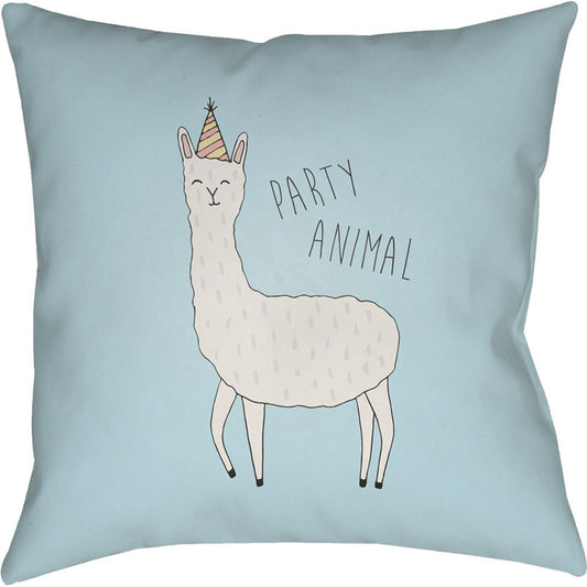 Llama Pillow - 10213 by Livabliss. Made from front: 100% polyester, back: 100% polyester in a modern style.
