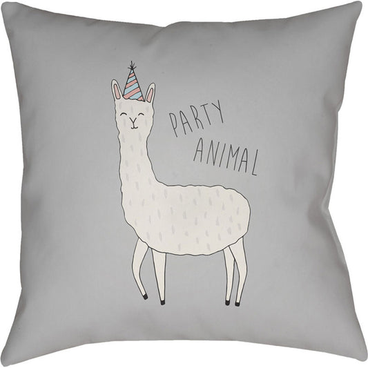 Llama Pillow - 10213 by Livabliss. Made from front: 100% polyester, back: 100% polyester in a modern style.