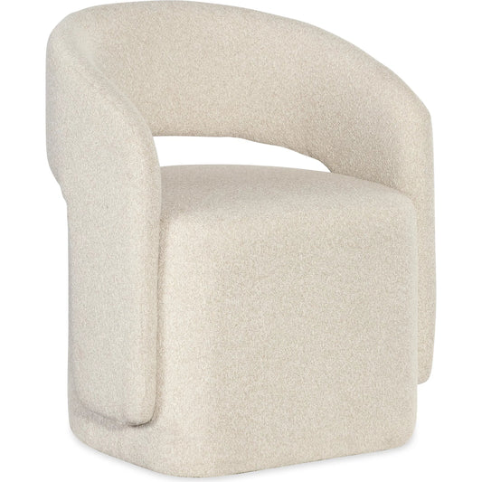Commerce and Market Open Concept Upholstered Dining Chair by Hooker Furniture in matera pearl and beige. Made from wood, fabric in a transitional style.
