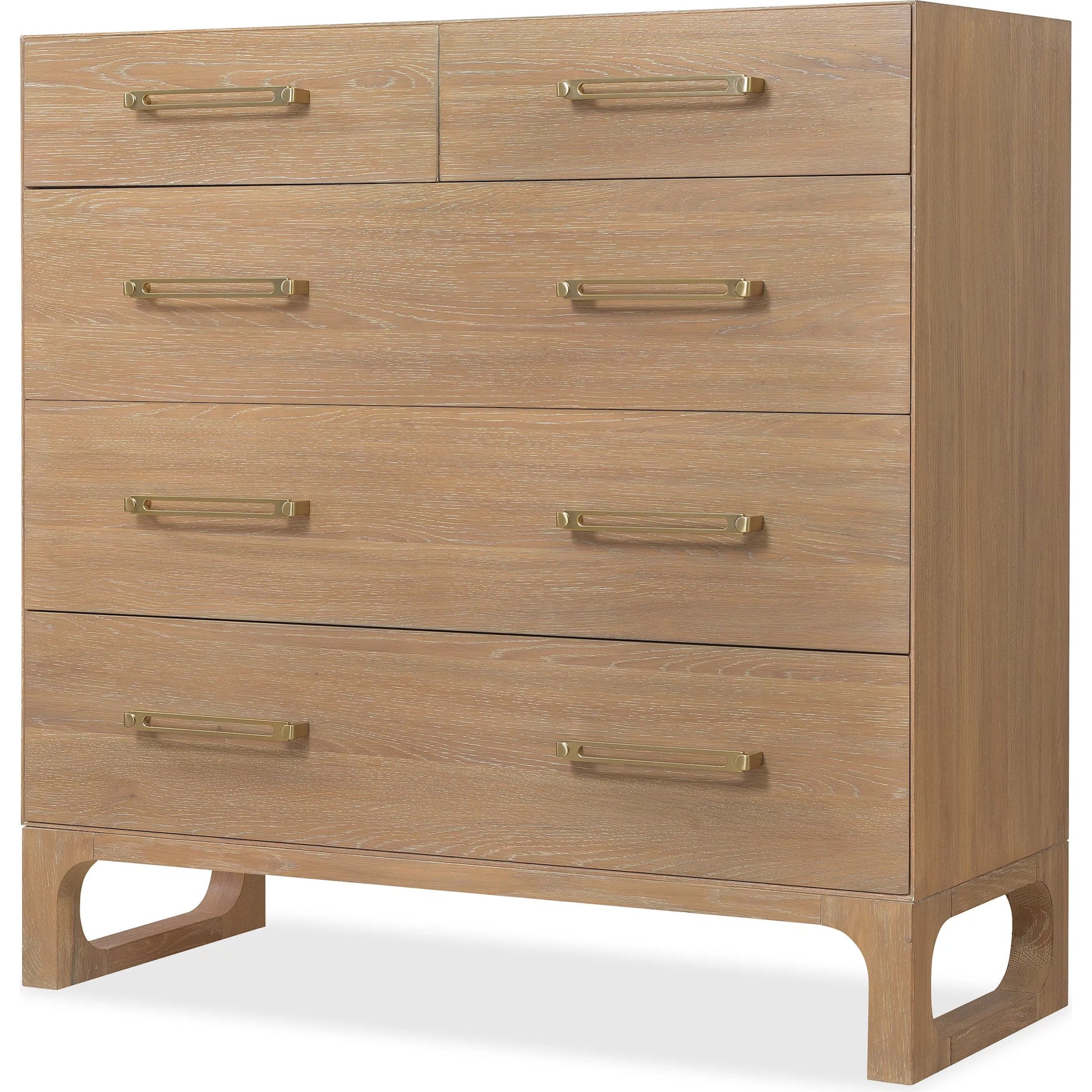 Banyon Bay Five Drawer Dresser by Hooker Furniture in light wood. Made from unique in a transitional style.