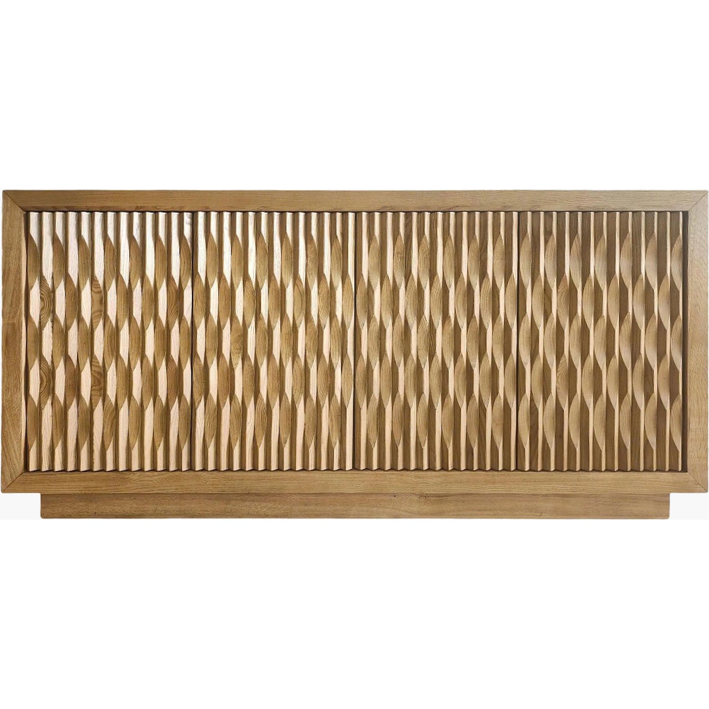 001 SI-2460752 | Primary Silo | Lulea Sideboard by Surya in beige. Made from ash wood veneer in a transitional style.