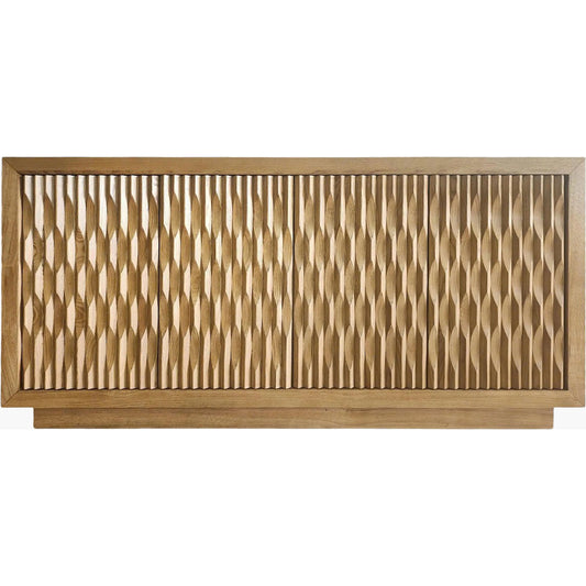 Lulea Sideboard by Surya in beige. Made from ash wood veneer in a unique style.