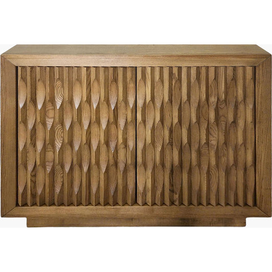 Lulea Cabinet by Surya in beige. Made from ash wood veneer in a transitional style.